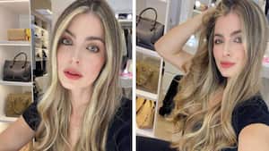 La presentadora publicó unas historias en Instagram desde una habitación de un hospital. Foto: Instagram @crisshurtado. Montaje SEMANA.