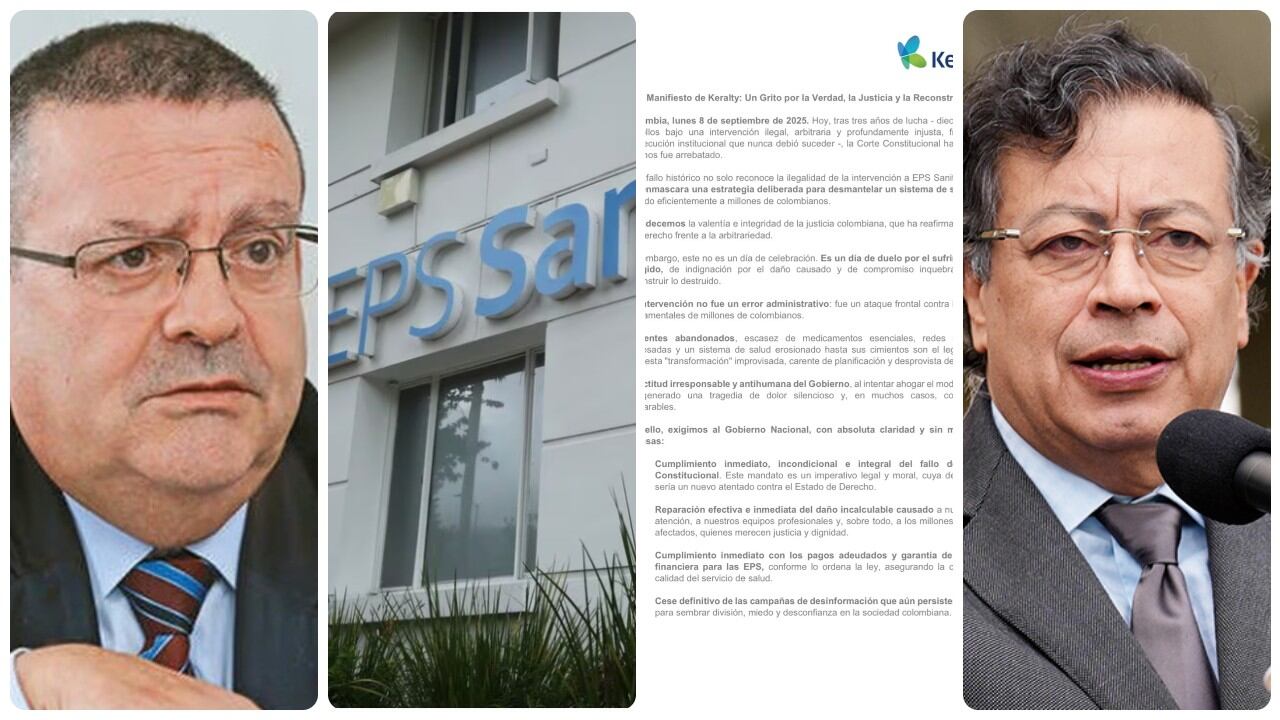 Joseba Grajales y Gustavo Petro.