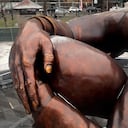 Así luce la escultura en honor a Martin Luther King Jr. la cual es criticada por tener un gran parecido a un pene, sí se le ve desde uno de sus lados