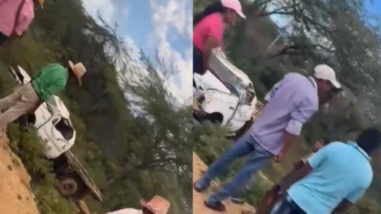 Fuerte accidente en La Guajira este 8 de octubre.