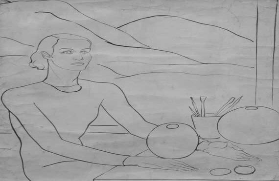 La casa de los padres de Carolina aún está en pie. Se encuentra ubicada en la calle 60 con carrera séptima, en el Parque de los Hippies. Durante muchos años funcionó en ese inmueble la Esquina del Tango. Carolina vivió allí al menos durante diez años. En este retrato que le hizo Sergio Trujillo se ven al fondo las montañas de lo que hoy es Chapinero Alto.