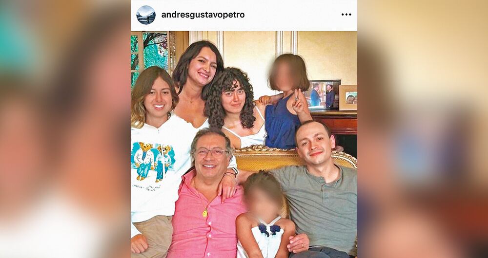 Instagram de Andrés Petro junto a su padre y familia.