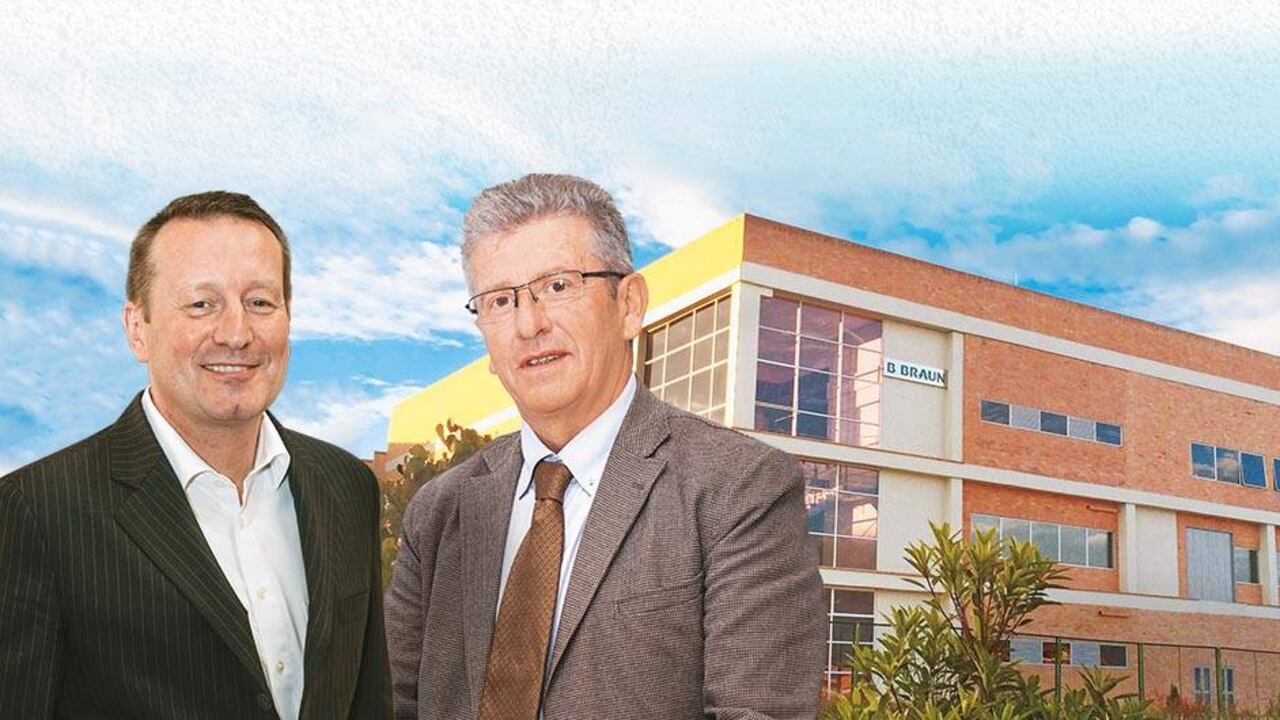 Nikolai Engel, Director de B. Braun Dialy - Ser y Manuel Hernández, Gerente de operaciones de B.Braun en Colombia.