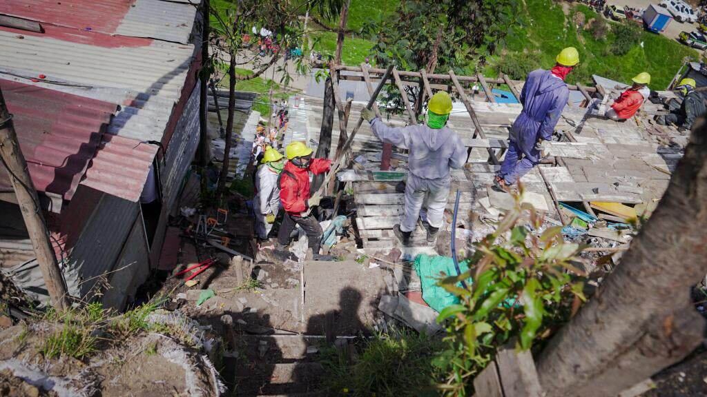 Con la temporada de lluvias, el riesgo aumenta en estas zonas, por eso el comando ambiental las desmontó