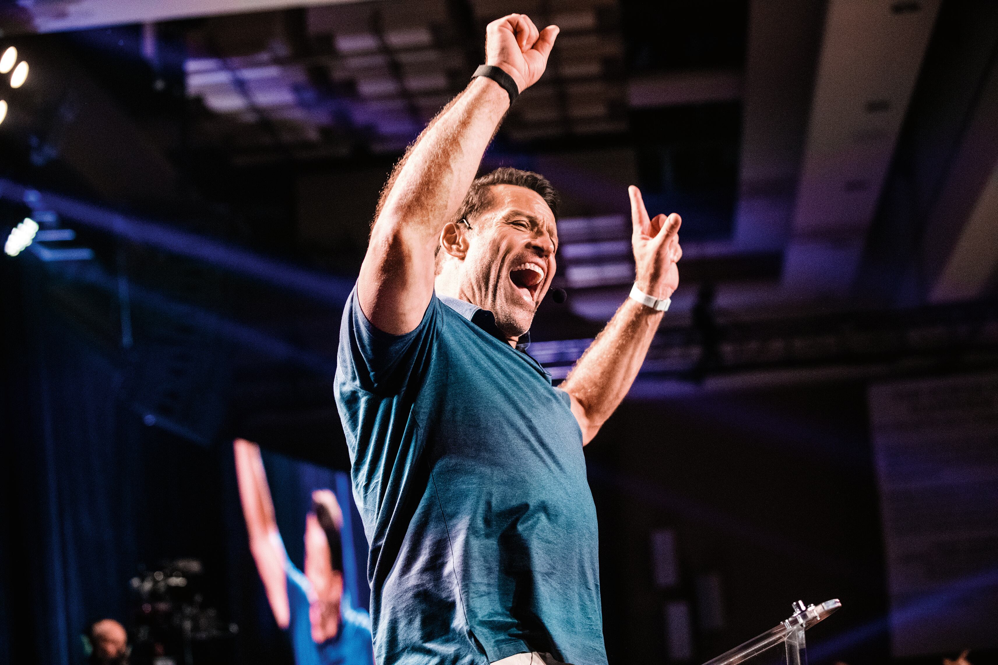 Tony Robbins, coach motivacional.