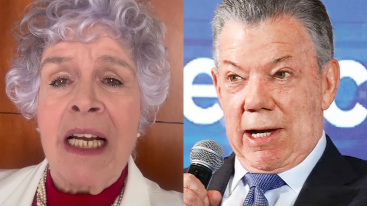 María Margarita Giraldo y Juan Manuel Santos.