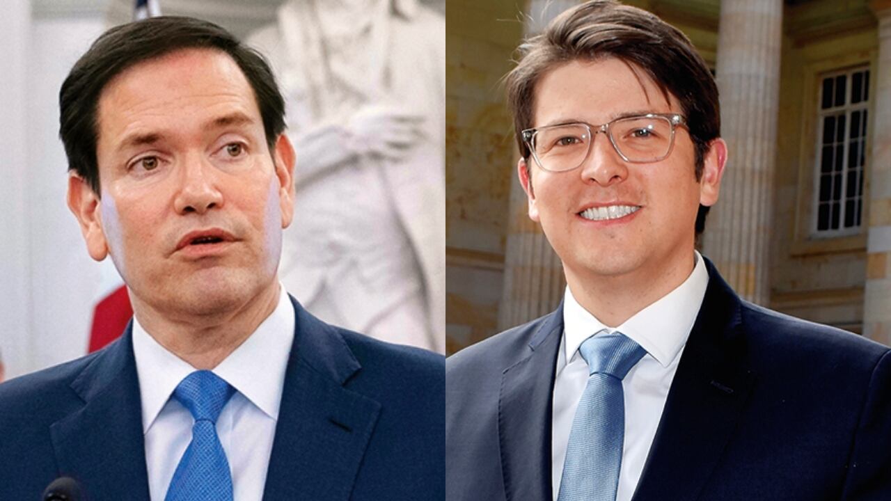 Marco Rubio y Miguel Uribe Turbay.