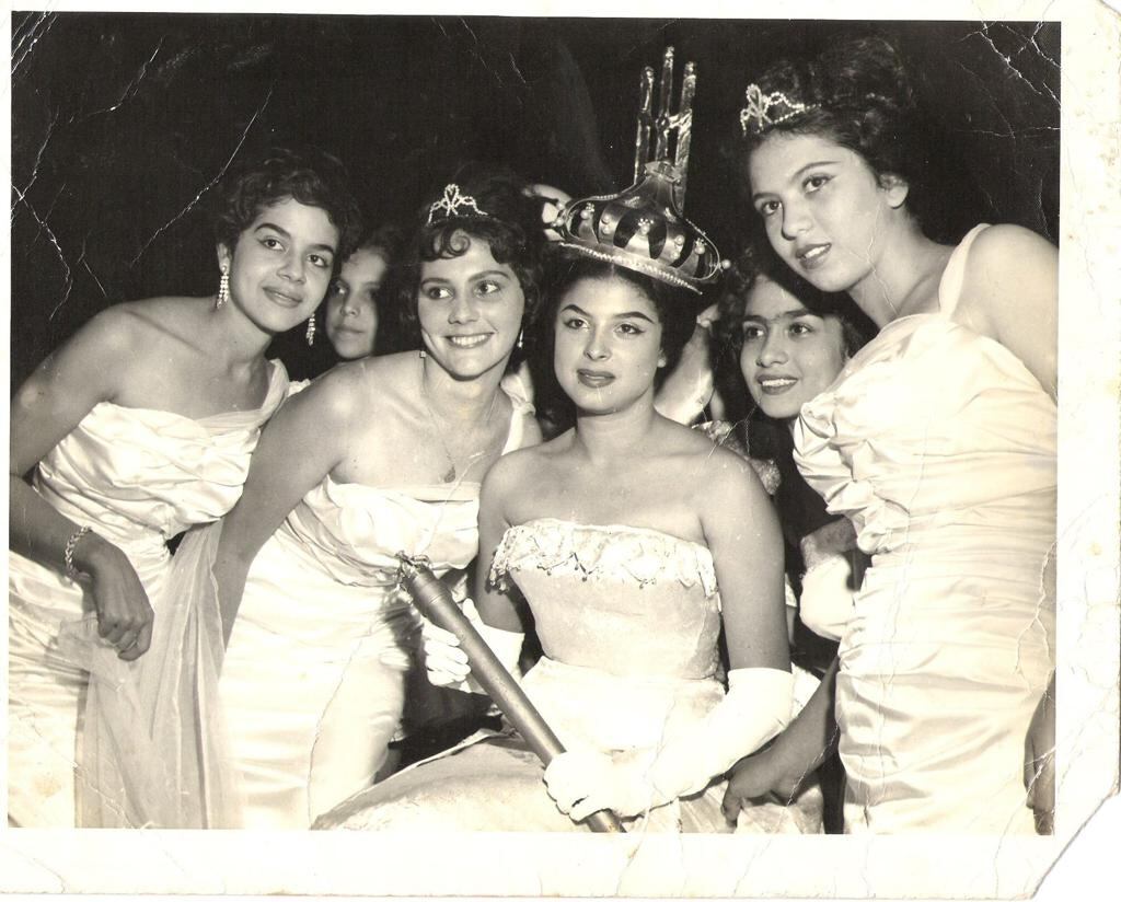 Edith Ulloque, reina del carnaval de Barranquilla en 1961.