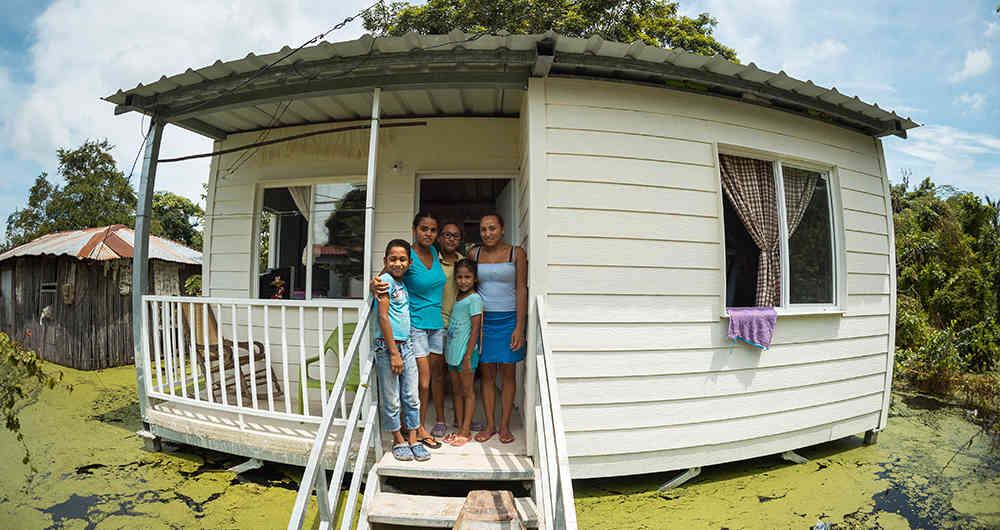 Estas casa son de montaje sencillo, rápido y económico.