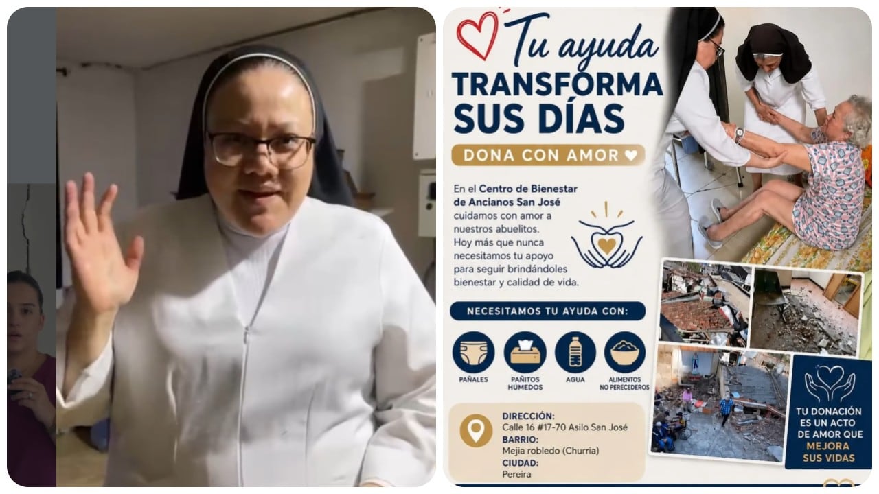 El Centro de Bienestar de Ancianos, conocido como Asilo San José, en Pereira, pide ayuda en redes sociales.