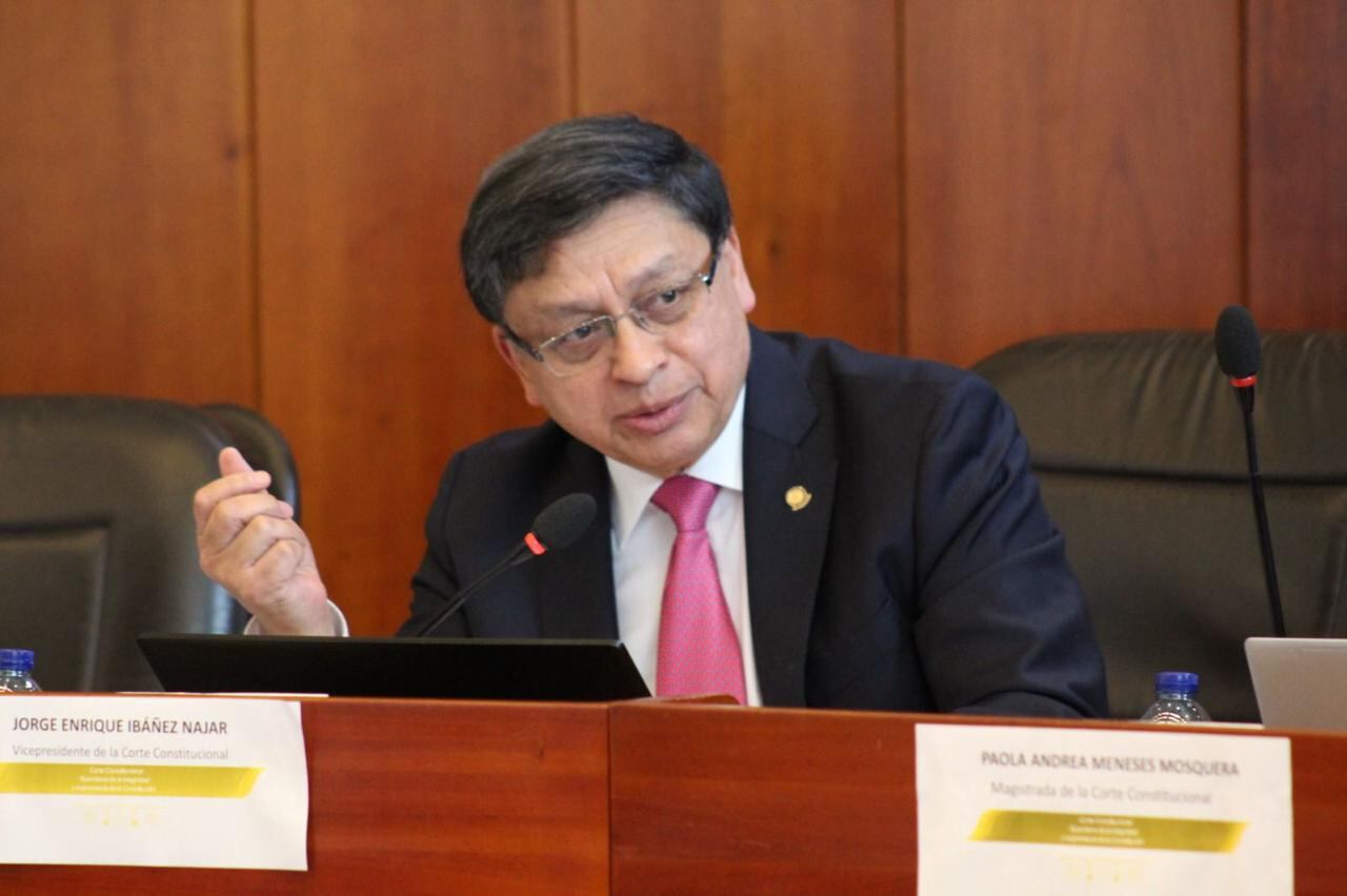 Magistrado Jorge Enrique Ibáñez, vicepresidente de la Corte Constitucional.