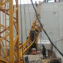 Colapso de grúa en Cartagena.