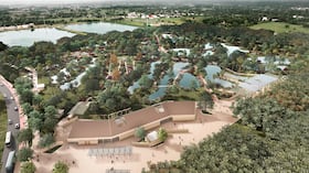 El proyecto contempla transformar las aguas de oxidación de la ciudad para prevenir futuras inundaciones.