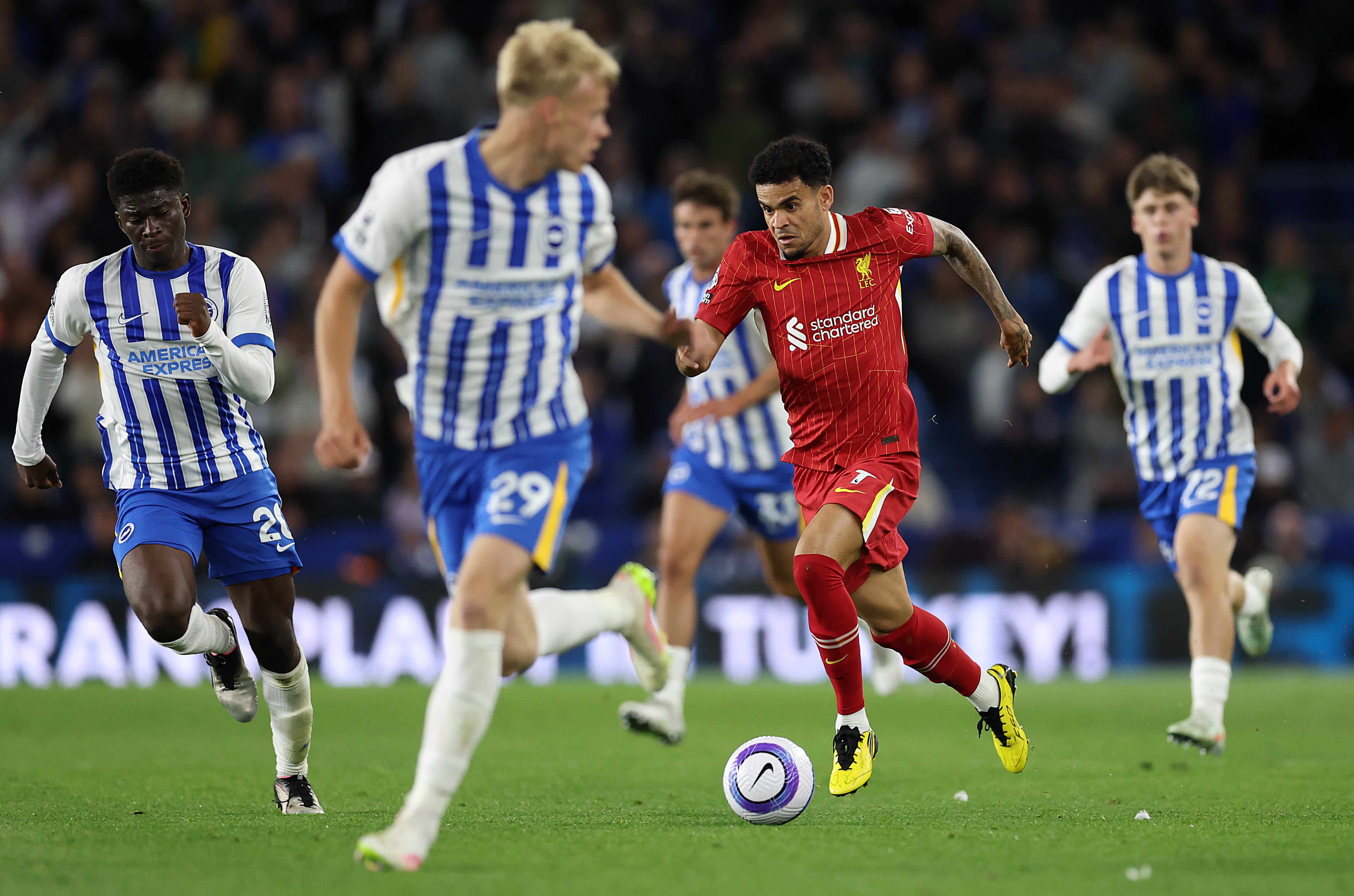 Liverpool y Luis Díaz no pudieron con Brighton