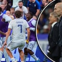Italia le puso freno a la Francia de Zidane (izq.).
