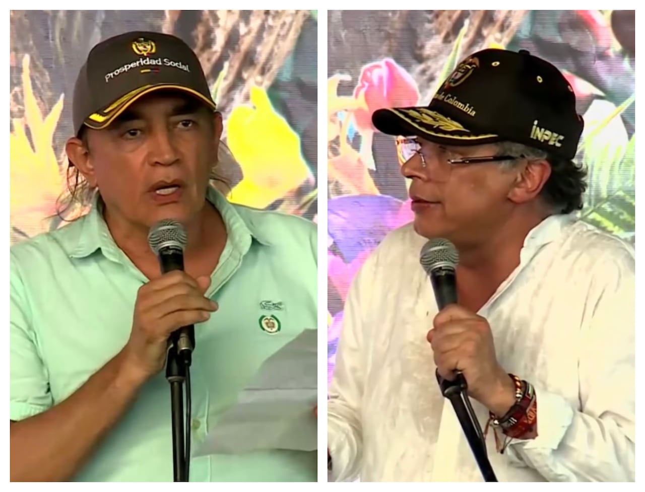 Gustavo Bolívar y Gustavo Petro