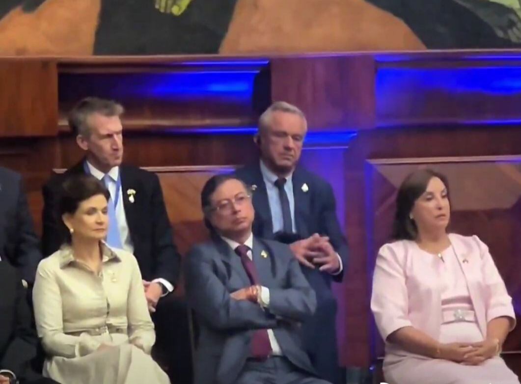 Se notó un momento de tensión entre los dos mandatarios tras el encuentro