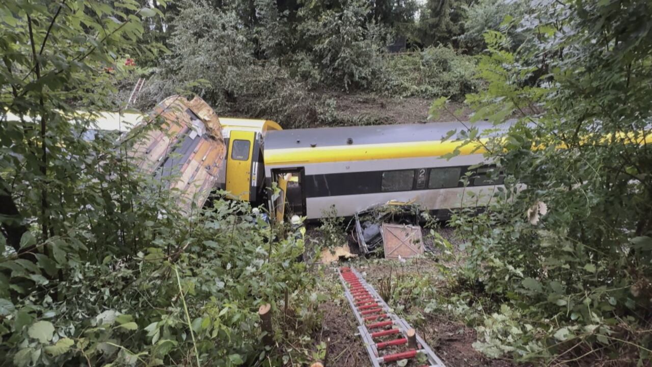 Tren descarrilado en Alemania