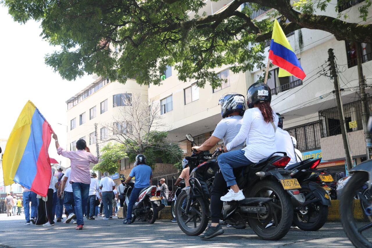 Así avanza la movilización en Cali.