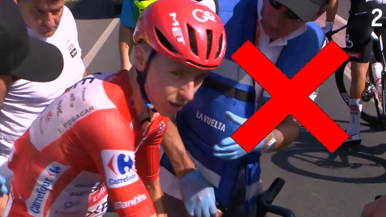 Se confirmó lo peor para Tadej Pogačar: desolador diagnóstico tras su grave caída en La Vuelta a España.