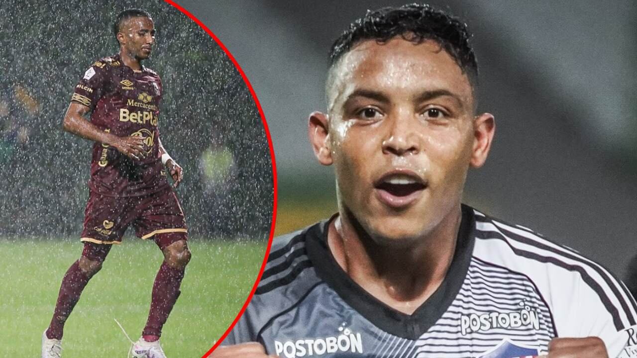 Cristian Trujillo del Tolima y Muriel del Junior.