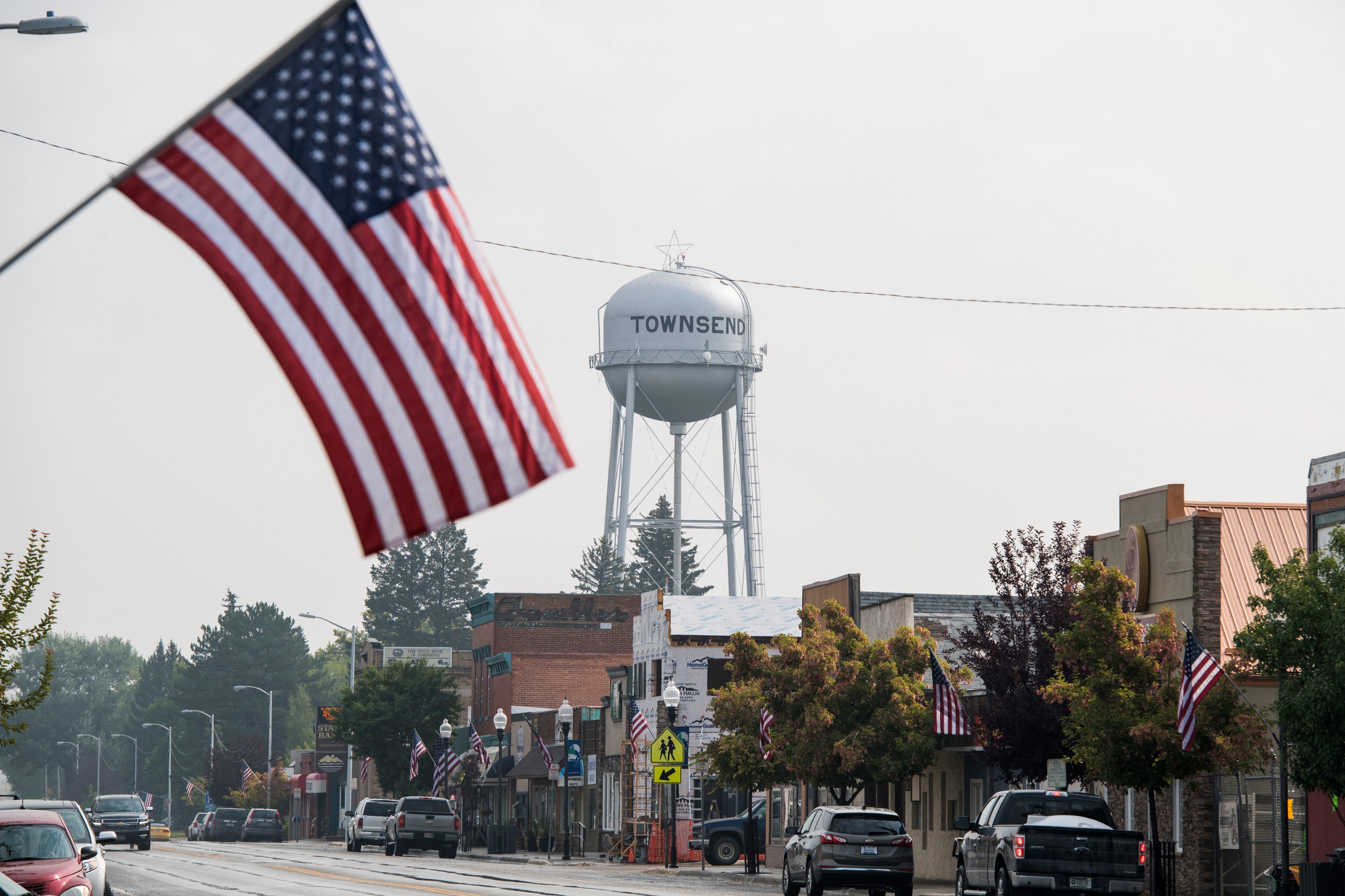 Broadway Street en Townsend, Montana