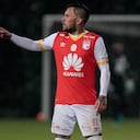 Jonathan Gómez con Independiente Santa Fe en 2017.