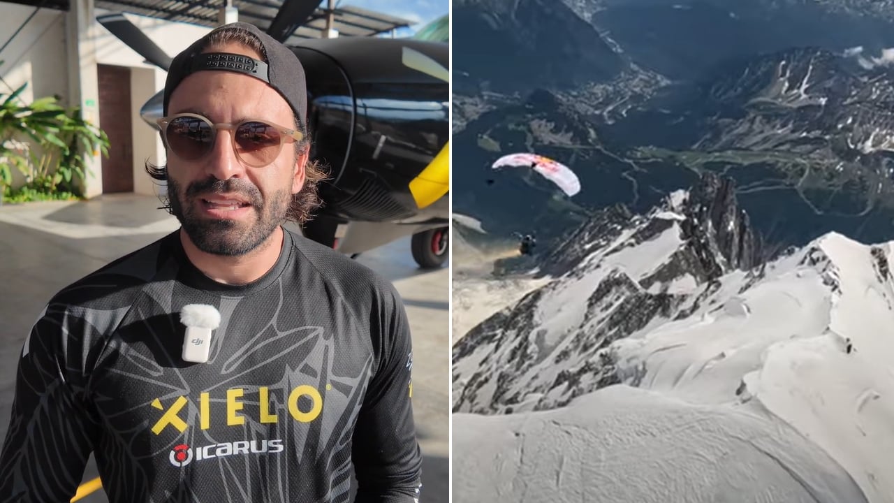 Así fue el sobrevuelo de Nicolás Rubio en Mont Blanc