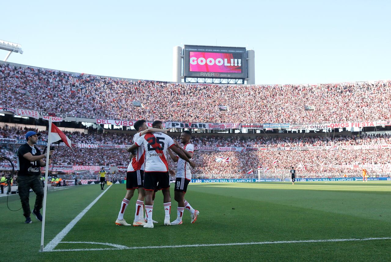 Imagen de la victoria de River Plate sobre Talleres
