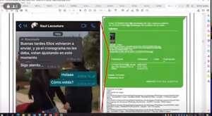 Chat entre Day Vásquez y Lacouture