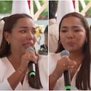 Alcaldesa de Suan Karolay Calvo Rivera en evento con el presidente electo Abelardo De La Espriella.