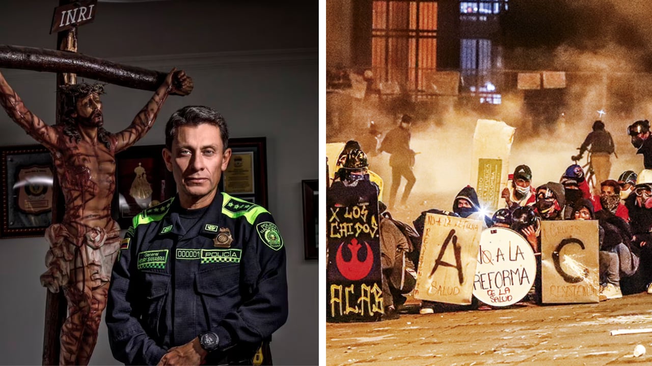 El director de la Policía Nacional, coronel Henry Sanabria, recordó en una entrevista con SEMANA su experiencia con los integrantes de la primera línea.