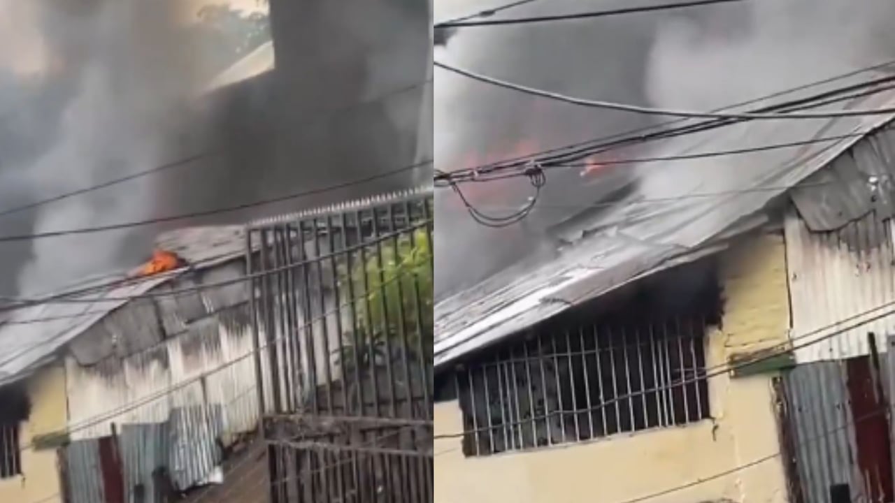 Incendio en vivienda de San Cayetano