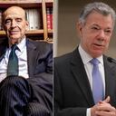 Álvaro Leyva y Juan Manuel Santos.