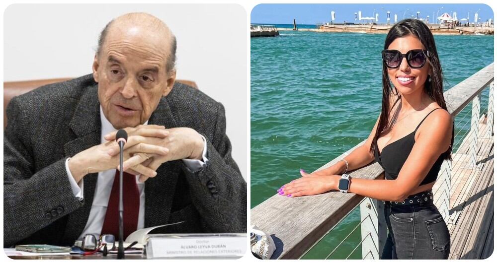 Álvaro Leyva y la fallecida Ivonne Rubio.