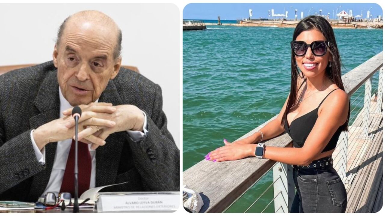 Álvaro Leyva y la fallecida Ivonne Rubio.