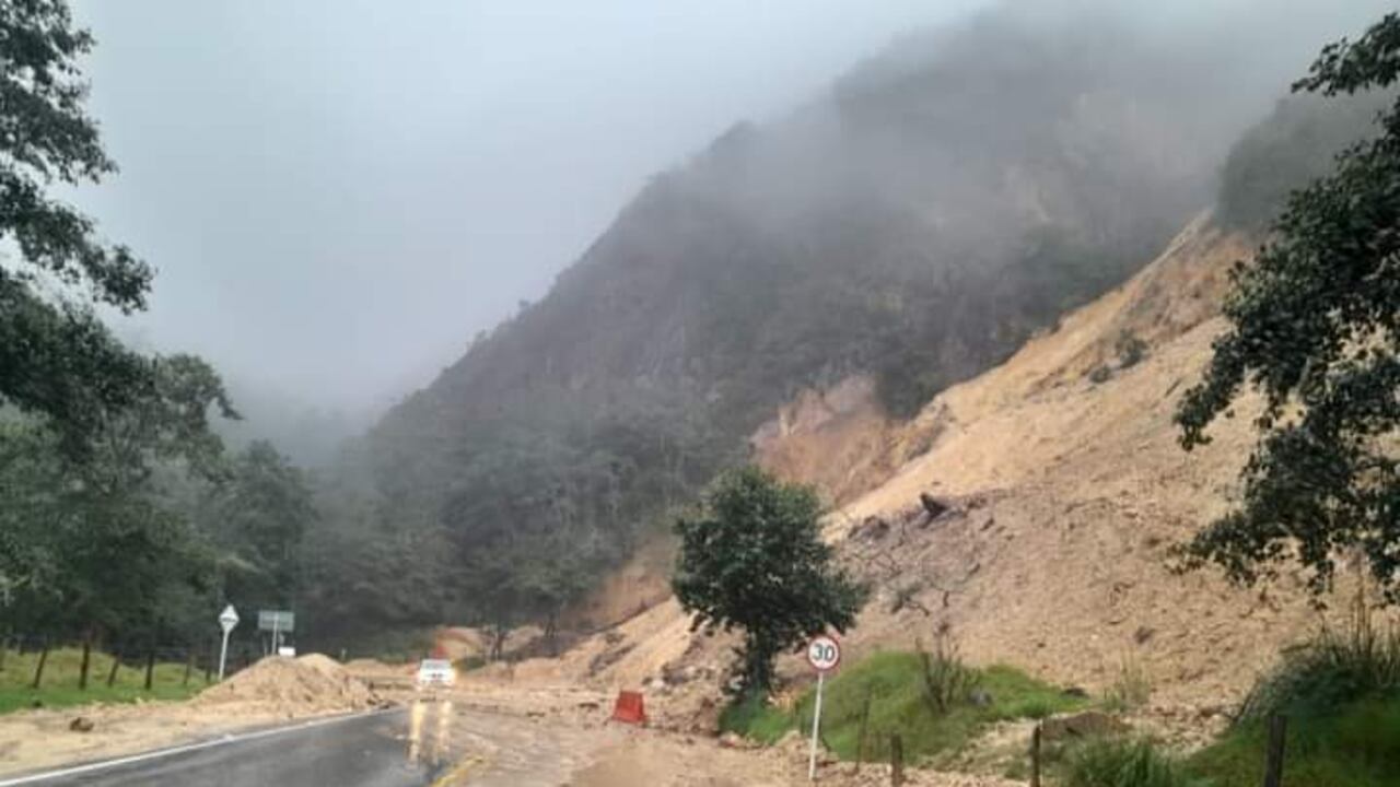 Uno de los tramos afectados es el kilómetro 93+500, sector Las Pavas Mutiscua, Norte de Santander.