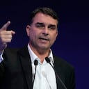 El candidato presidencial Flavio Bolsonaro, del Partido Liberal.