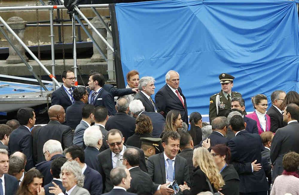 Ernesto Samper fue uno de los expresidentes invitados. Juan Manuel Santos y Belisario Betancur fueron los únicos que no se presentaron. Foto: Guillermo Torres / SEMANA 