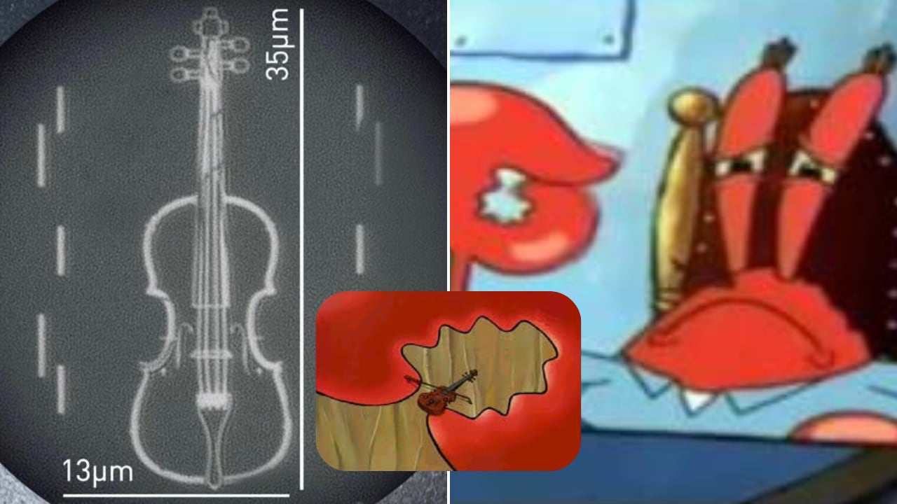 El “violín más pequeño del mundo” dejó de ser una metáfora visual para convertirse en una estructura real gracias al trabajo de físicos experimentales.