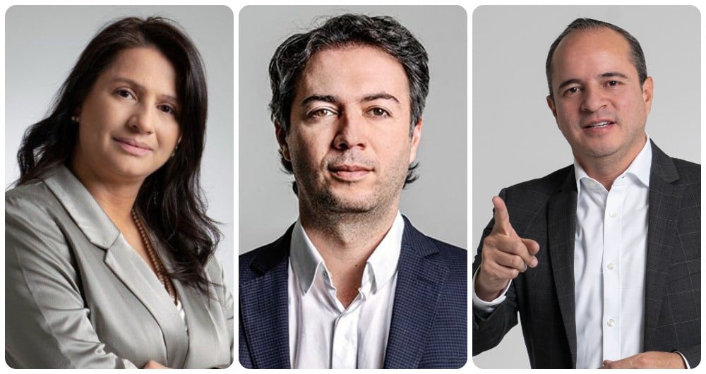 Paola Holguín, Daniel Quintero y Juan Espinal.