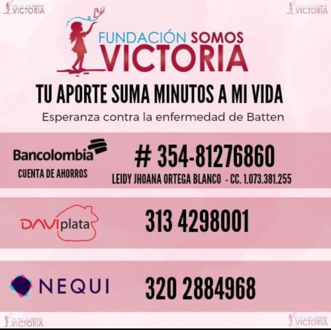 Victoria lucha contra la enfermedad de Battén