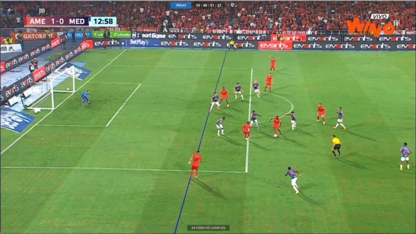 América de Cali se adelantó con gol de Kevin Andrade