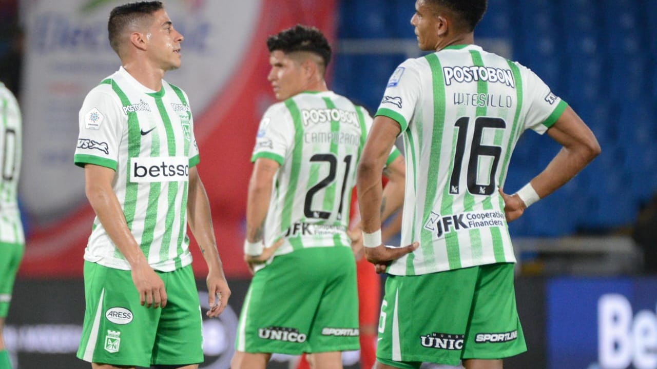 Momentos del encuentro por la fecha 6 del Grupo A de los cuadrangulares semifinales del segundo semestre de la Liga Colombiana 2025, entre América de Cali y Atlético Nacional.