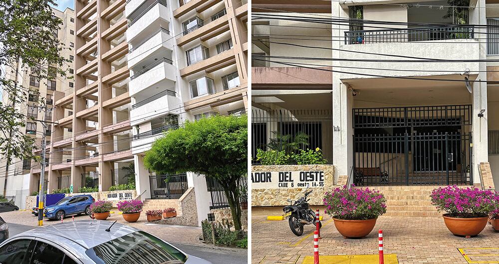 En este edificio, ubicado en el barrio Normandía, el alcalde tiene cuatro propiedades. De acuerdo con documentos oficiales, se trata de garajes. El apartamento, según dijo el mandatario, quedó en manos de su expareja sentimental.