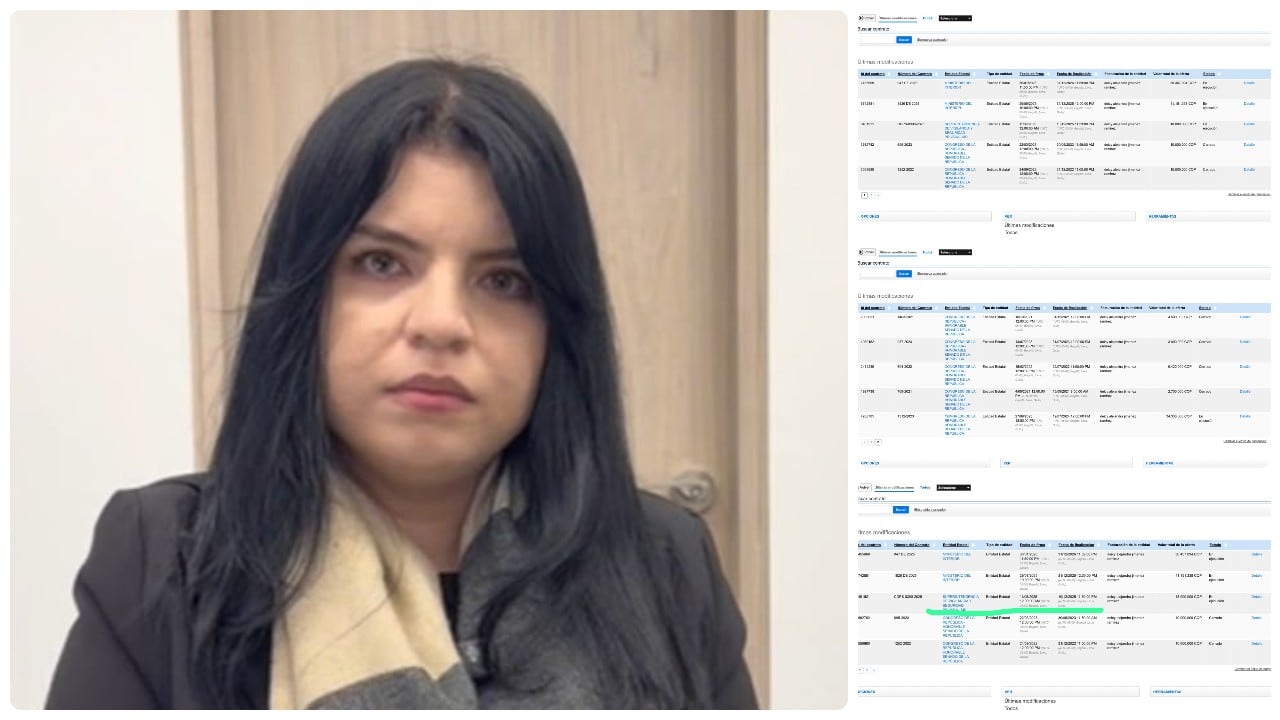 La joven Deicy Jiménez aparece con varios contratos con entidades gubernamentales.