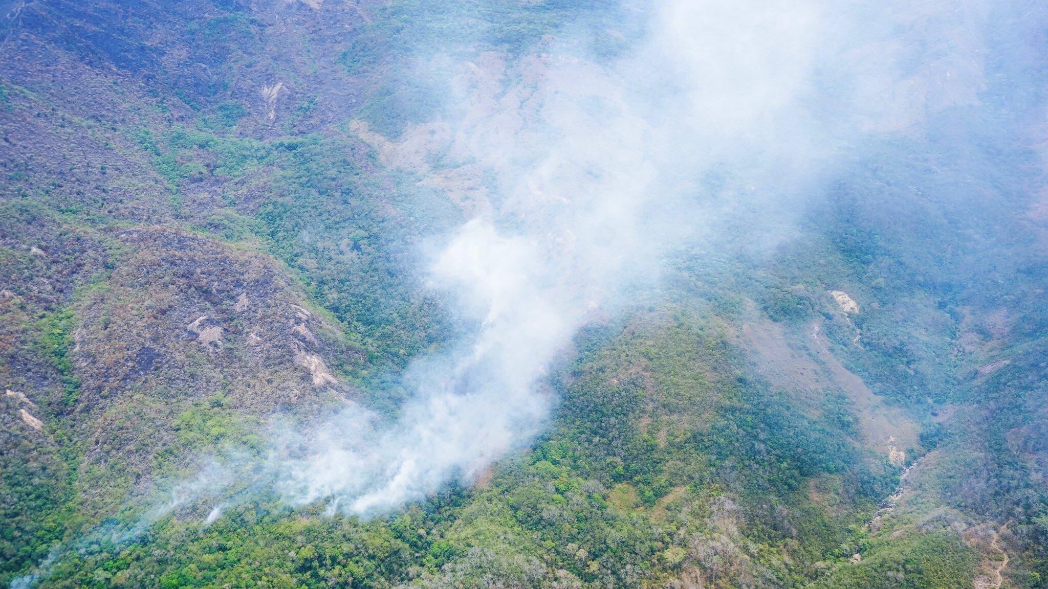 Para el lunes 23 de septiembre del 2024 había 9 incendios activos en el país. Foto UNGRD
