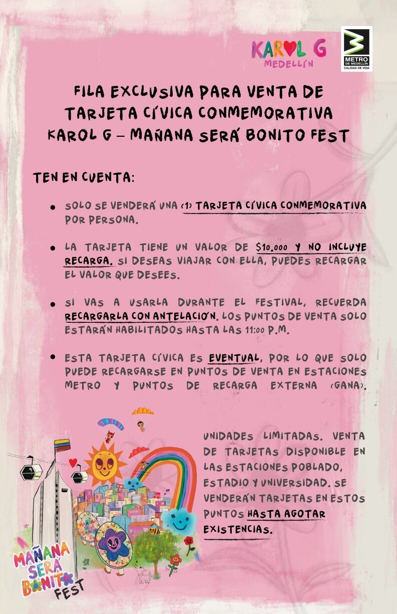 Tarjeta cívica conmemorativa de Karol G