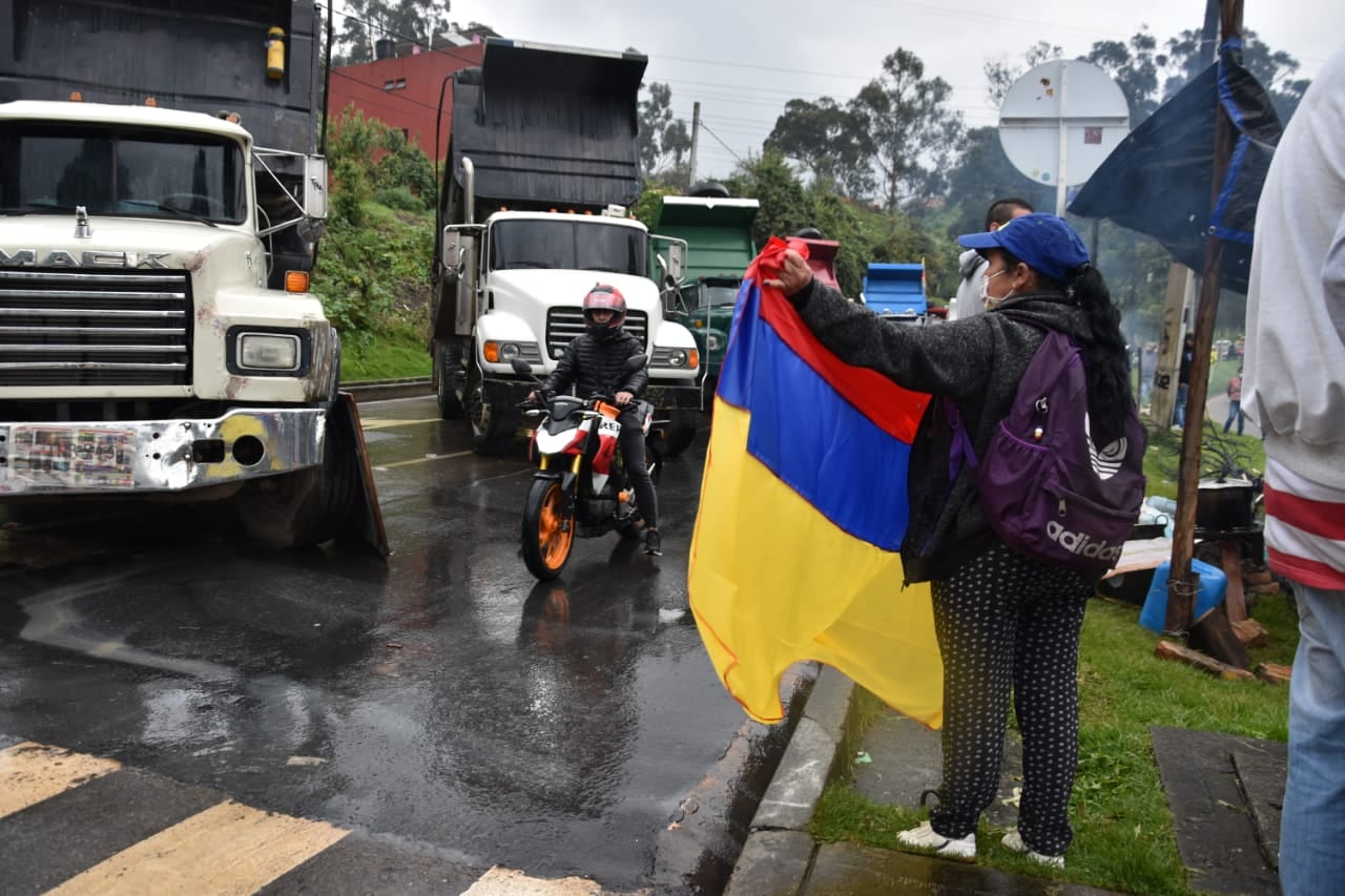 Paro nacional paro camionero volquetas