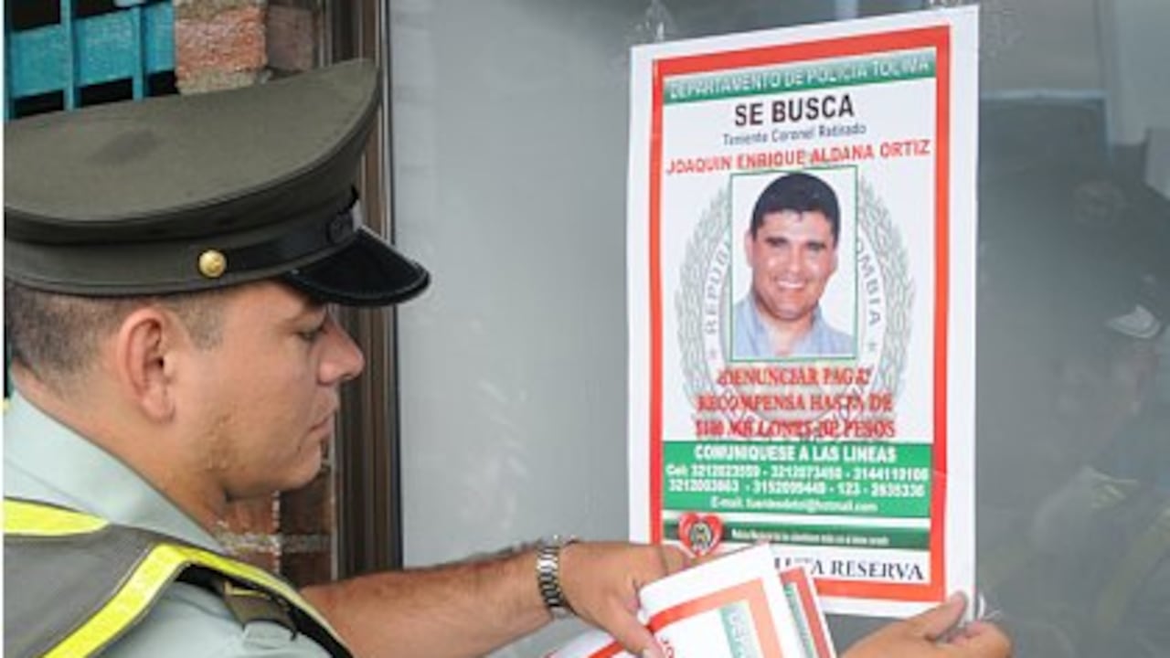 Por el coronel José Joaquín Aldana la Policía ofrecía 100 millones de recompensa por quien diera información sobre su paradero. (Foto: Juan Carlos Escobar)
